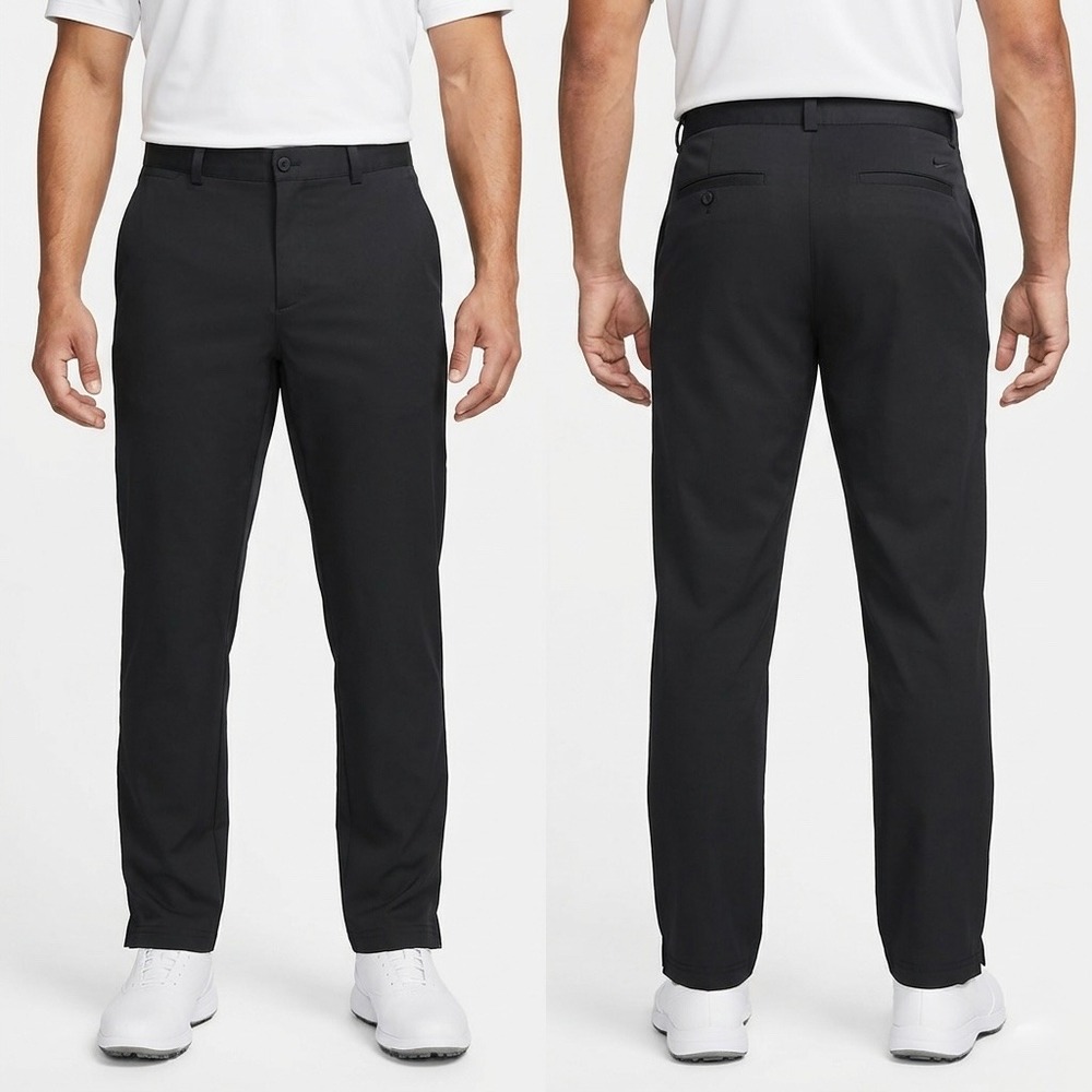 Nike Golf Tour Performance Dri-FIT Mens 36x32 Black Chino Pants 639779-010